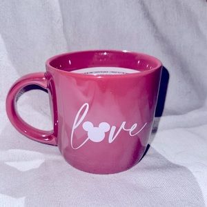 Disney world official pink love mug